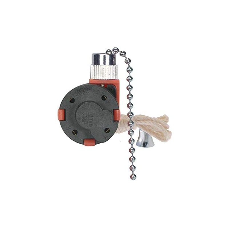 Satco 3 Speed Ceiling Fan Switch Nickel - 801983 (1)
