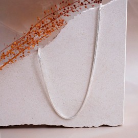 Tuscany Silver Women's Sterling Silver Fine Square Franco Chain 46cm/18"