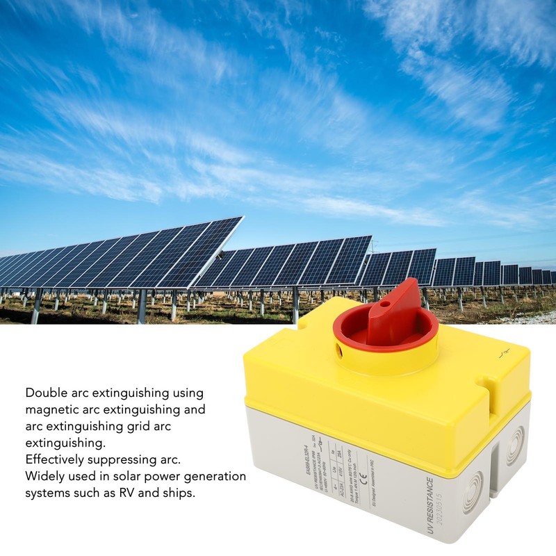 Solar Disconnect Switch 4P 415V 25A PV Isolator Switch IP66