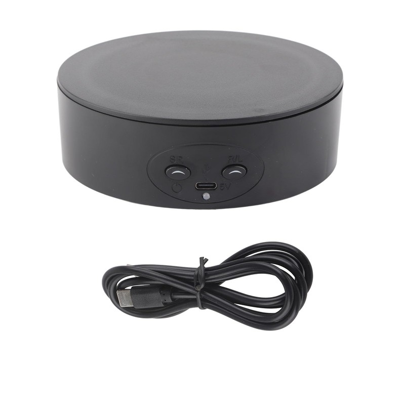 Domary 360 Degree Rotating Display Stand Electric Turntable for Cosmetics