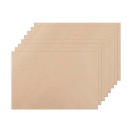 Tabanzhe 50 Sheets 20 * 30cm Brown Pre-Cut Baking Parchment Paper - Non-Stick, Unbleached, Dual-Sided Siliconized, Recyclable Oven Safe Sheets for Kitchen Cooking and Catering (Brown or White)