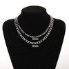 HSWYFCJY Silver/Golden/Black Figaro Chain Men's Chain Necklace Stainless Steel Men's