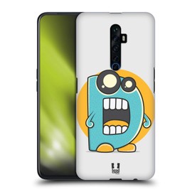 Head Case Designs Big Tooth D Alphabet Monster Hard Back Case Compatible With Oppo Reno2 Z