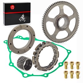 Starter Clutch One Way Bearing and Gear Idler Kit & Gasket For Honda 1999-2014 TRX400EX Sportrax 400 2x4 TRX400X