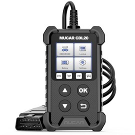 mucar OBD2 Diagnosegerät, CDL20 Diagnosegerät Auto, Universal OBD2/EOBD KFZ-Fehlercode-Lesegerät mit Vollen OBD2-Funktionen (Schwarz)