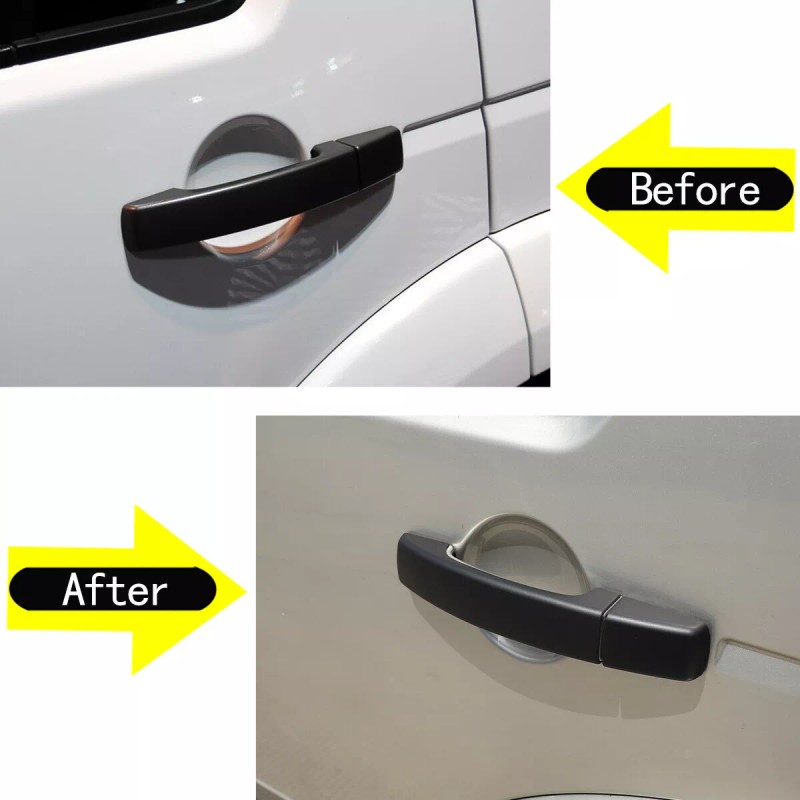 Xiaoerdian2020 Matte Black Exterior Door Handle Pull Cover For Land