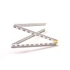 Barnwell 1m 39" White Plastic Folding Rule Ruler Metric and