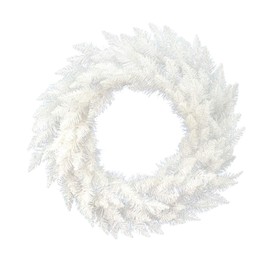 Vickerman Sprue Wreath-Unlit, 48-Inch, Sparkle White