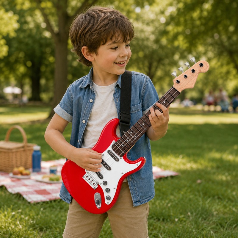 4-String Electric Guitar Toy for Kids – Portable Electronic Musical