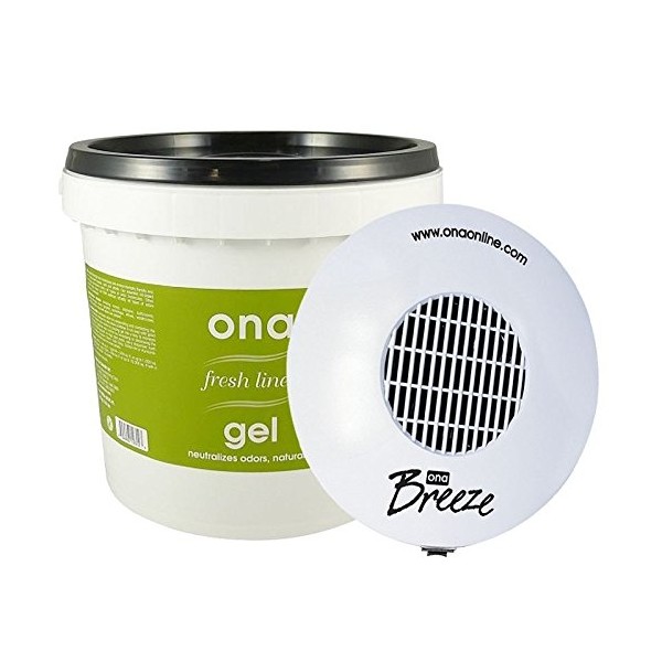 ONA Bundle Breeze Fan & Fresh Linen 1 Gallon Pail Gel - Odor Neutralizer