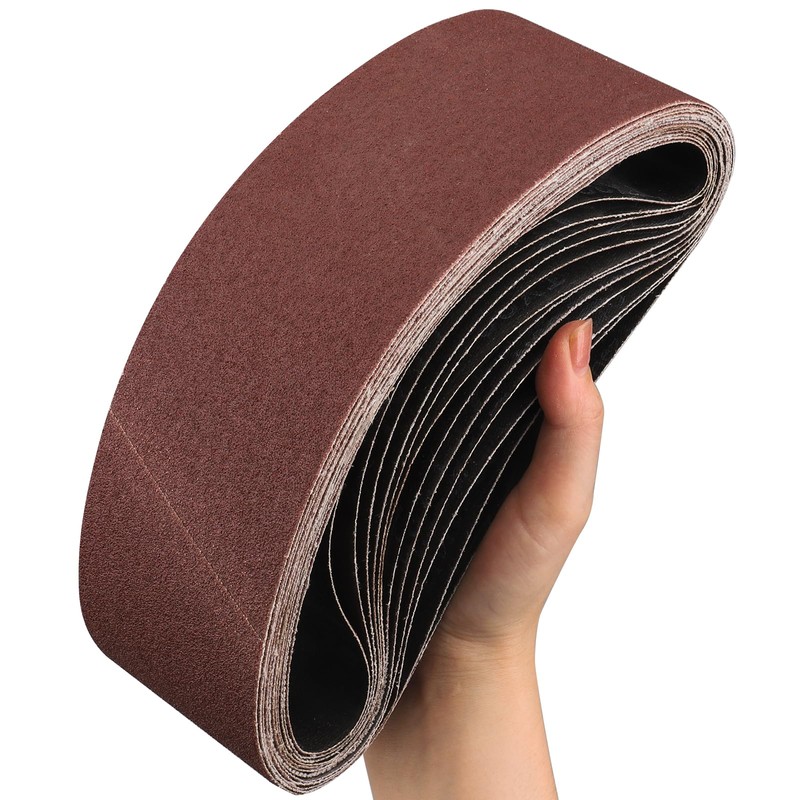 STEBRUAM Sanding Belt 75 x 533 mm,12PCS 320 Grit
