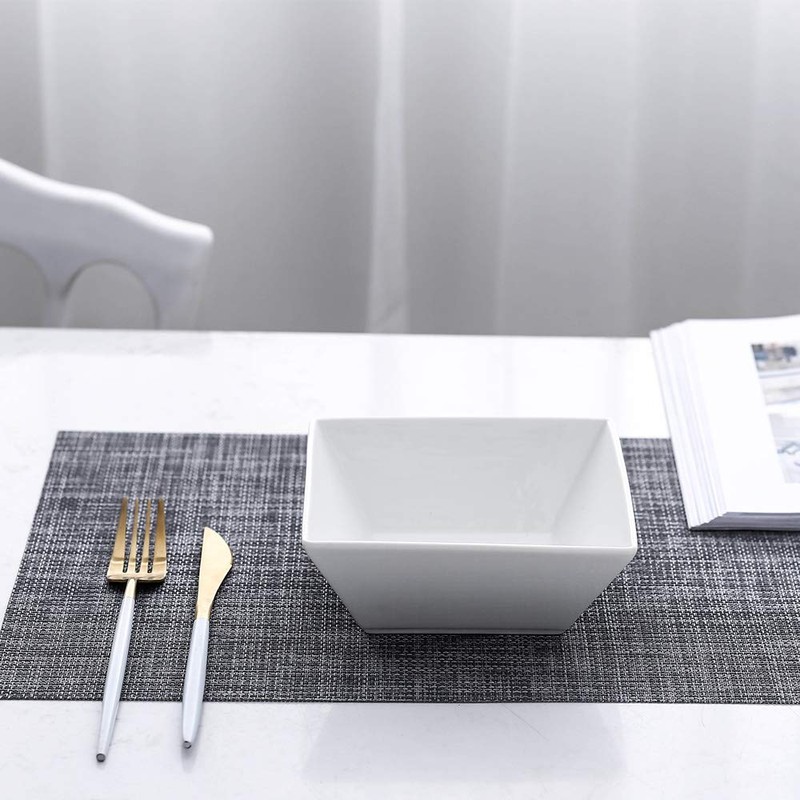 Porlien Classic Square 20-ounce Bowls Set of 3