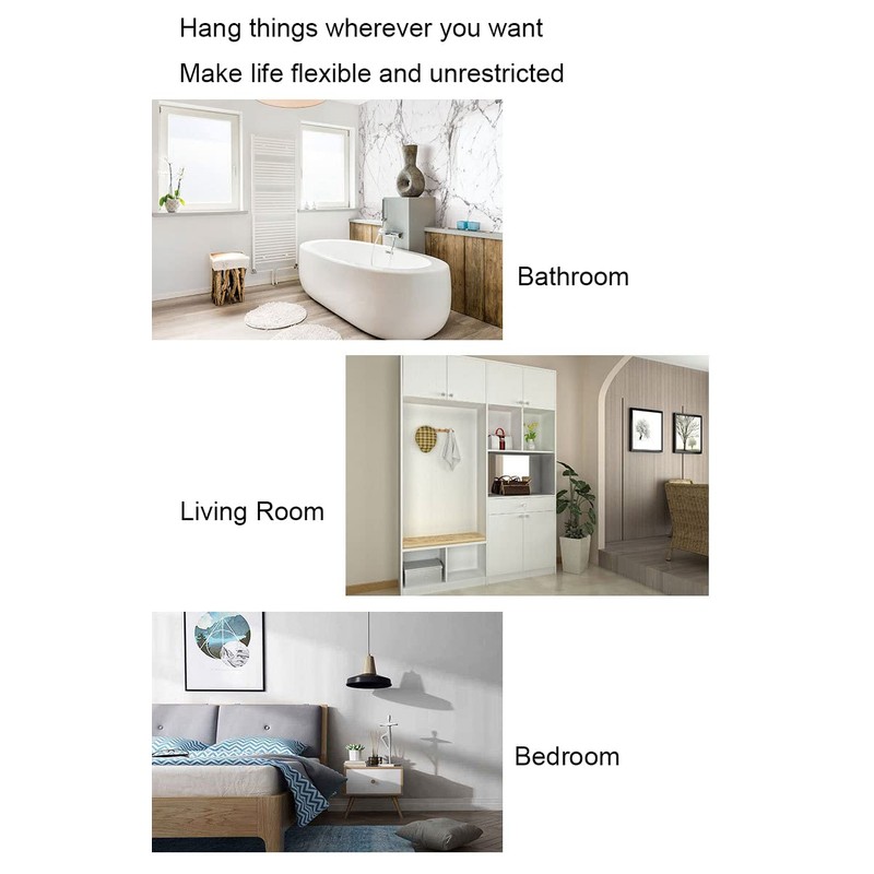 QINGHEC 30 Pcs Small Wall Mounted Coat Hook Key Hooks