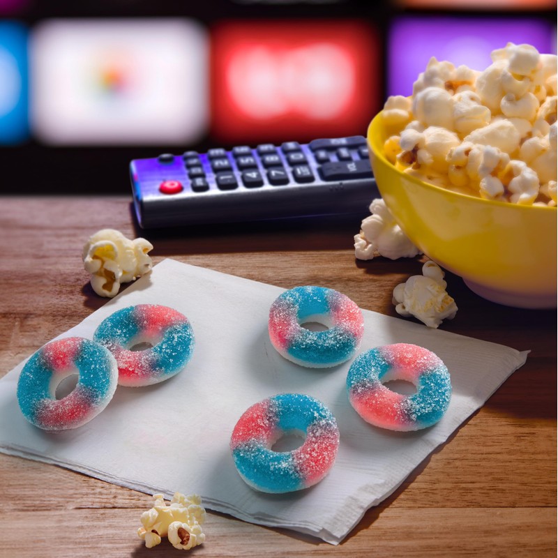 SweeTARTS Halos, Candy, Blue Punch and Strawberries and Cream, Tart
