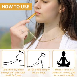 Hoki Necklace Against Anxiety, Smoking Causation Aid, Mindfulness and Inner Peace Chain, Breathing Chain, Höki Necklace, Mindfulness Meditation Breathing Necklace, Meditation Gifts, Pack of 3,