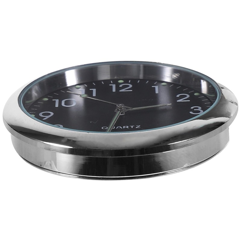 Toyvian Stick on Dashboard Car Clock Mini Tiny Small Luminous