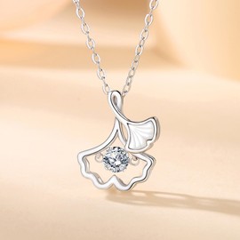 YINCHIE Women's Necklace, Butterfly Motif, Blue, Silver, Moonstone, Lucky Charm Stone, Dainty Butterfly, Cute, Birthday, Gift, Wedding Accessory, Jewelry, Popular, Sterling Silver
