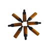 AGENIZ 50 Pcs 5ml Amber Mini Dropper Bottles Essential Oils