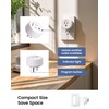 Zoiinet Remote Control Outlet Plug with 2 Switches, Buckle Design