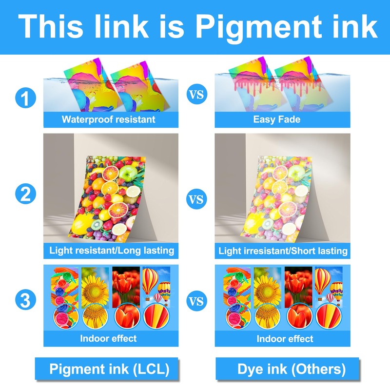 LCL GI-26 GI26 Ink Bottles Replacement for Canon 26 GI26