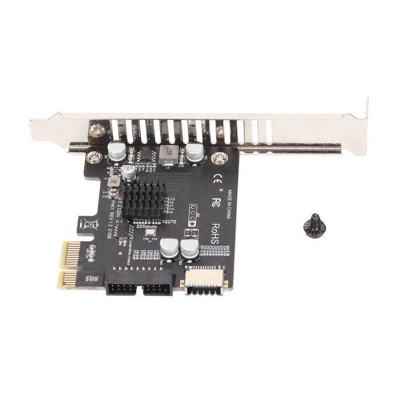 Expansion Card PCIE to USB 19Pin Good Conductivity One Piece
