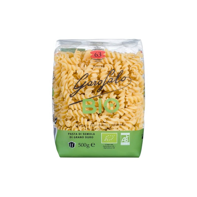 Garofalo, Pasta orgánica Fusilli, 500 g