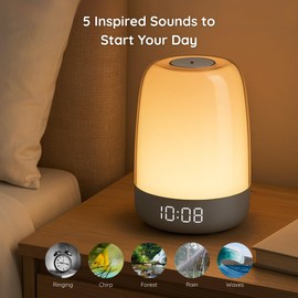 Homefy Rest Baby Multi-Color Night Light & White Noise Machine with Five Sounds and Seven Alarms Settings, Baby Child Adult