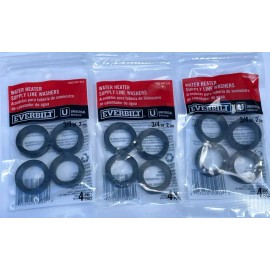 Everbilt Packs of 4 Each Water Heater Supply Line Washers 3/4" (Lot of 3)
