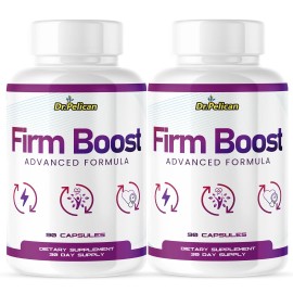 Pelican Vitamins Firm Boost- Skin Support with Collagen Complex- 2 Bottles- 180 Capsules