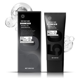 SPF 50 Sunscreen Gel - Sun Cream for Face and Body - Daily Use Sun Block