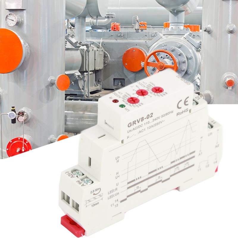 GRV8-02 Single phase Voltage Control Monitoring Relay Over Voltage Protection
