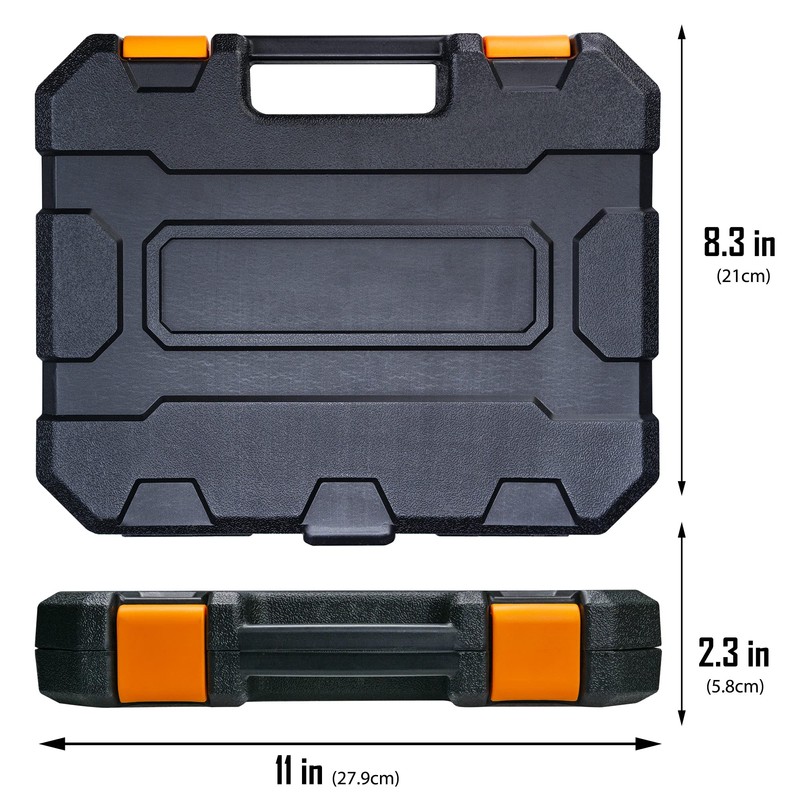 BOEN 3/8" Drive Deep Impact Socket Set, 15 Piece SAE