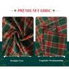 Softalker Christmas Checkered Tablecloth Rectangle - Green Buffalo Plaid Linen