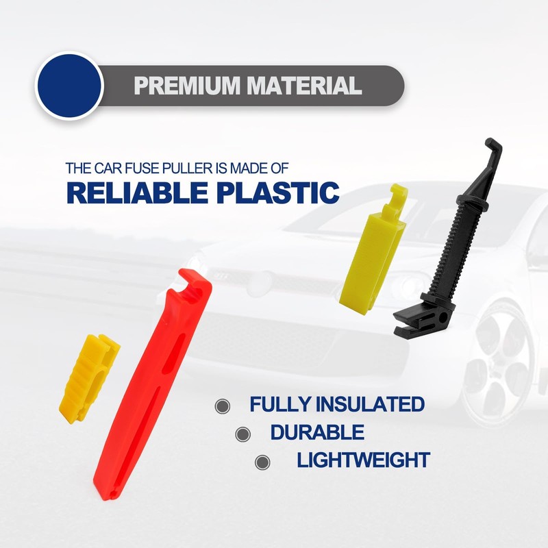 Generic 4Pcs Blade Glass Fuse Puller Insertion Tool, Mini Plastic