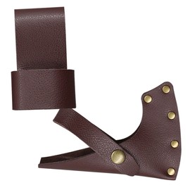 CAXUSD Leather Hatchet Cover for Camping Axes Outdoor Protective Sleeve Anti-Cut Sheath Case