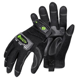 JKSafety High Performance Utility Work Gloves, all Purposes Mechanical Gloves, Guantes de Trabajo, for men and women, safety utility for works (G228-Black M)