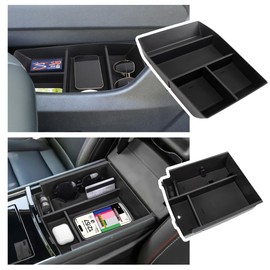 Sinminou Center Console Organizer Compatible with 2024-2025 Chevy Traverse Accessories, 2PCS Armrest Storage Tray and Armrest Bottom Tray Storage Box for Sunglasses