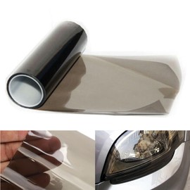 Car Light Tint Film Car Light Film Sticker Headlight Fog Light Tinted Color Films Sticker Auto Smoke Film Sheet Sticker Cover for Car Headlight Brake Lights Taillight Fog Light(Light Black,30x100CM)