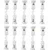 10pcs POP Double Ended Holder Plastic Clip Rotatable Clear Rotatable