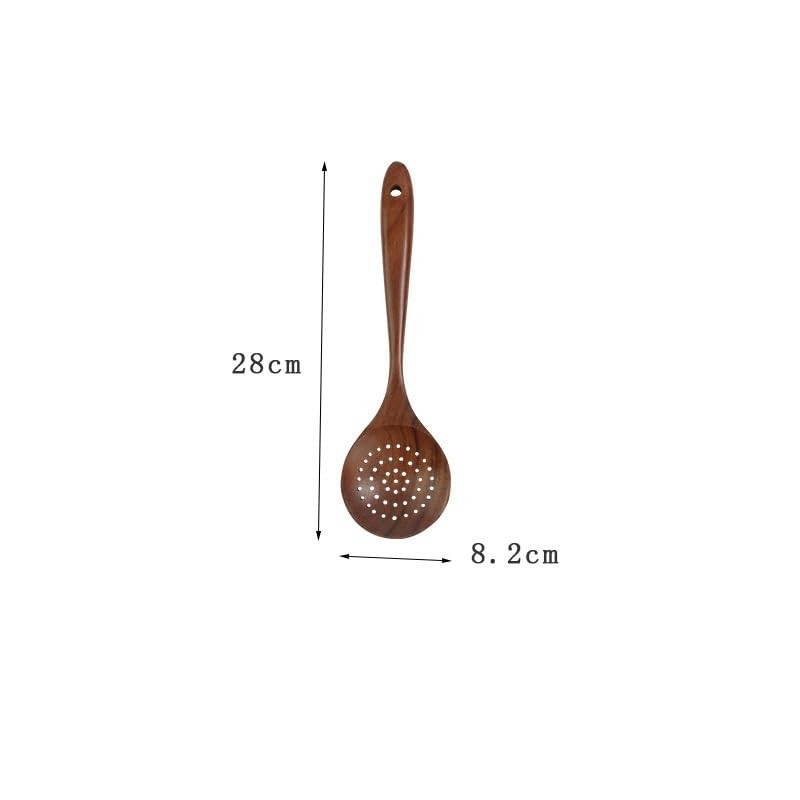 Teak Wooden Modern Spoon, Wooden Spoon 1pc (Brown, One Size)