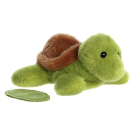 Aurora® Adorable Shoulderkins™ Tal Turtle™ Stuffed Animal - On-The-Go Fun - Interactive Play - Green 6 Inches