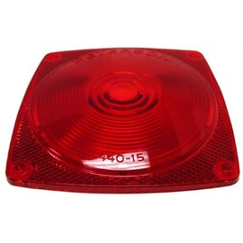 Peterson Manufacturing 440-15 Replacement Lens for Combination Tail Light Red 4.5 inches