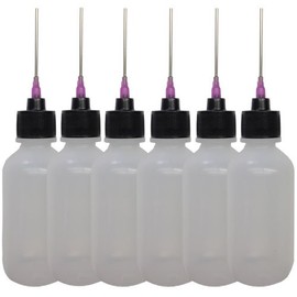 Applicator Bottle with 16-Gauge Stainless Steel Needle for Weld-on 16 Acrylic Solvent Cement - 6 Pack
