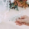 YBSHIN Wedding Hair Accessories for Women Pearl Silver Bridal Hair