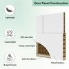 JUBEST 30"x80" 1-Panel Shaker Style White Primed Hollow Core Interior