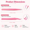 Eyelash Extension Tweezers,lash Tweezers,Eyelash Tweezers,Pack of 2