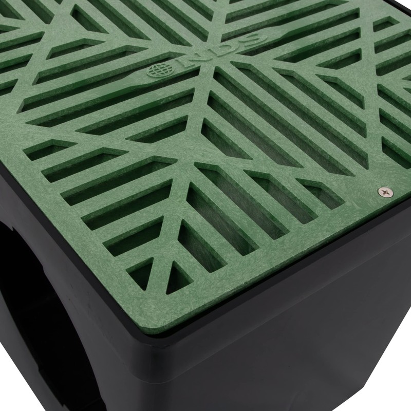 NDS 1212 Square Catch Basin Drain Grate, Diamond Design, Fits