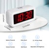 Alarm Clock, Digital Clock, Auto Night-Mode, 3-Level Led Brightness, Battery
