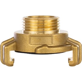 Poppstar Brass Quick Coupling 3/4 Inch Male Thread (G 3/4 Inch Thread to Claw Coupling System Geka)