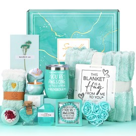 Birthday Pamper Gifts for Women, Luxury Hug in a Box Self Care package for Her Relaxation Spa Gifts Sets, Wellbeing Get Well Soon Hamper Gifts Ideas for Women Best Friend Bestie Sister